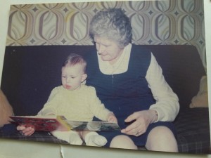 Sarah and Gran reading a book